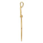 10k Polished 5-Heart Charm Holder - Image 2