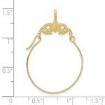 10k Polished Butterflies Charm Holder - Image 3