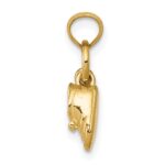 10k 3D Moveable Baby Shoes Charm - Image 2