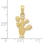 10k 3-D Cactus Pendant - Image 3