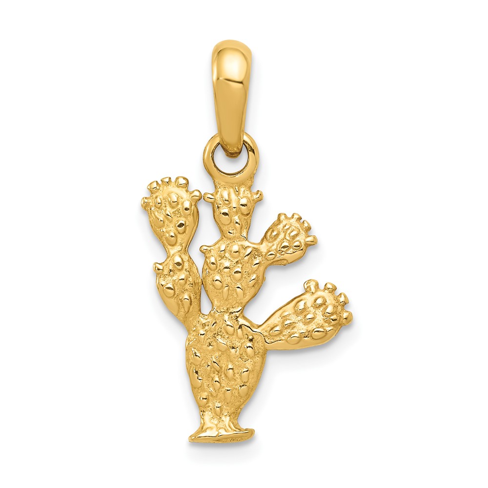 10D2925.jpg 10k 3-D Cactus Pendant - Image 1