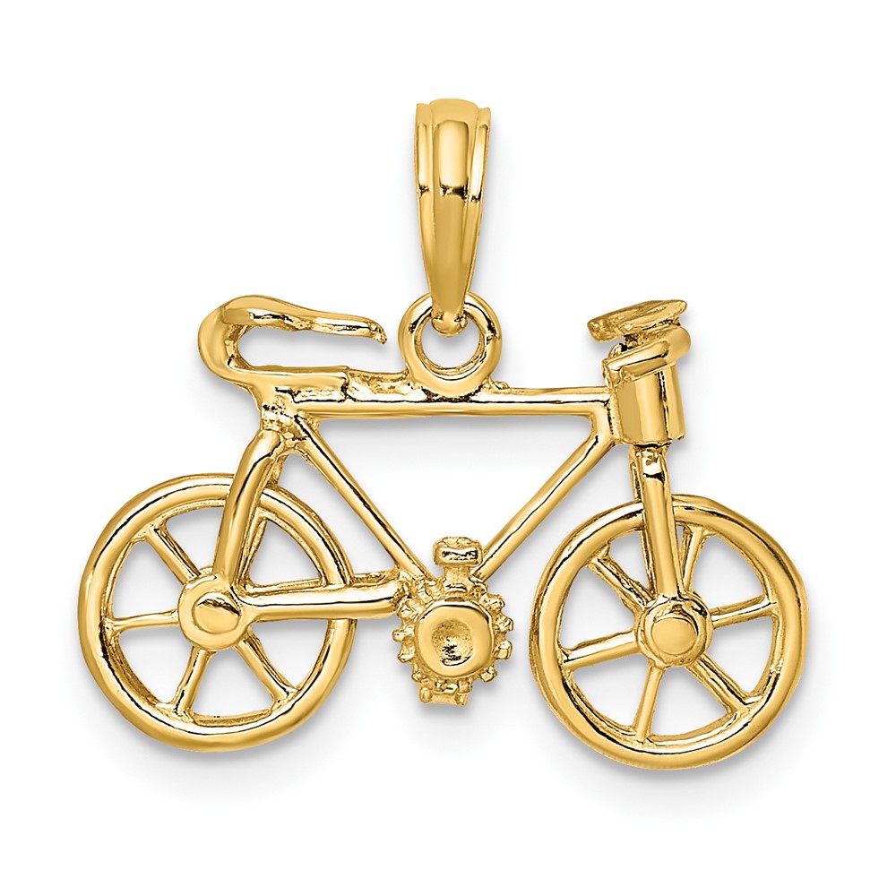10D2945.jpg 10k 3-D Moveable Bicycle Charm - Image 1