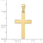 10k Polished Cross Pendant - Image 3