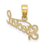10K Polished and Textured SPECIAL Pendant - Image 4