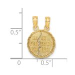 10K BEST FRIENDS FOREVER Break Apart Pendant - Image 3