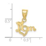 10K MOM With Heart Pendant - Image 4