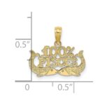 10K 100% PISCES Zodiac Charm - Image 3
