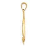 10K 2-D Sailboat Pendant - Image 2
