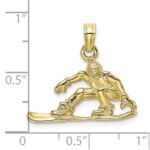 10K Snowboarder Charm - Image 3