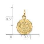 10k Baptism Spanish Recuerdo Del Bautismo on Back Charm - Image 3