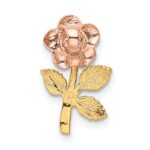 10K Two-tone Rose Flower Slide - Image 3