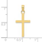 10k 3-D Cross Pendant - Image 4