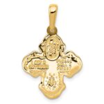10k Four Way Medal Pendant - Image 4