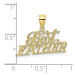 10K BEST FATHER Pendant - Image 3