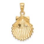 10K Scallop Shell Pendant - Image 3