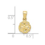 10K Sand Dollar Pendant - Image 3