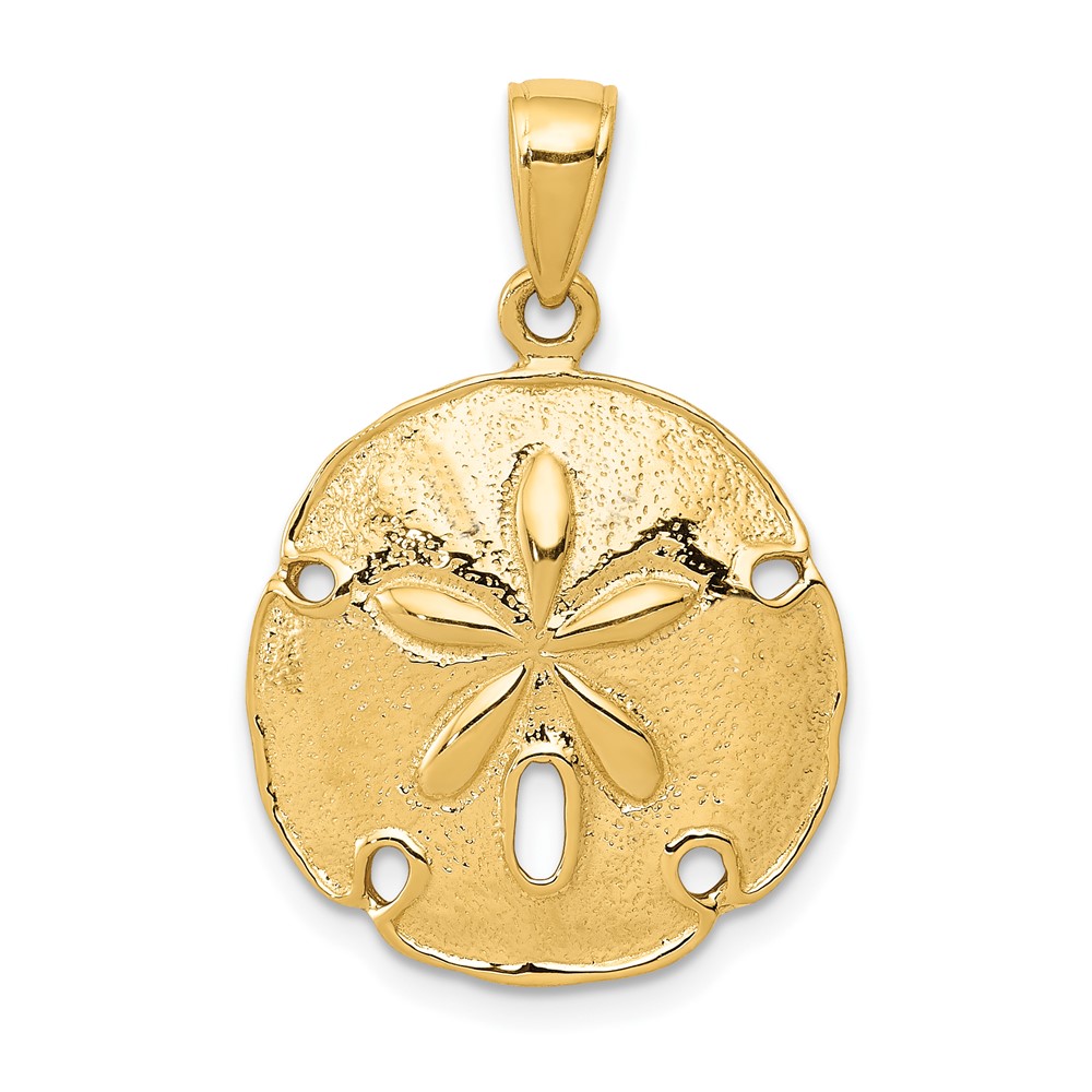 10K2938.jpg 10k Sand Dollar Pendant - Image 1
