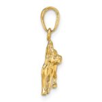 10K Boston Terrier Dog Pendant - Image 2