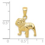 10k Bulldog Pendant - Image 3
