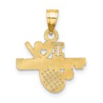 10K I HEART TENNIS Charm - Image 4