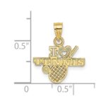 10K I HEART TENNIS Charm - Image 3