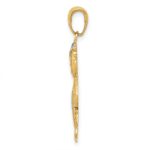 10k & Rhodium Boy w/Hands in Pockets Pendant - Image 2