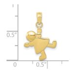 10k Little Girl Charm - Image 3