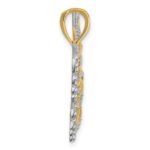 10K W/Rhodium Butterfly Pendant - Image 2