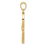 10k Diamond-Cut Tennis Racquet Charm - Image 2