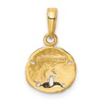 10k Sand Dollar Pendant - Image 3