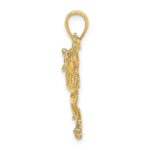 10K 2-D Textured Frog Charm - Image 2