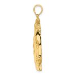 10K Horse Head w/Long Mane Charm - Image 2