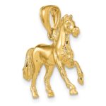 10K 3-D Horse Charm - Image 5
