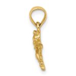 10K 2-D Mini Dragonfly w/Solid Wings Charm - Image 2