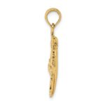 10K 2-D Gecko Charm - Image 2