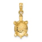 10K w/ Green Enamel Tortoise Charm - Image 4