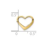 10K Floating Heart Charm - Image 3