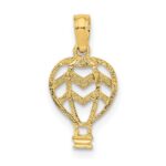 10K Cut-Out Flat Hot Air Balloon Charm