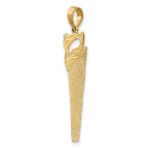 10K 3-D Flat Hand Saw Charm - Image 5