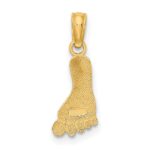 10K Polished Foot Charm - Image 4