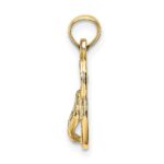 10K 3D Single Flip-Flop Charm - Image 2