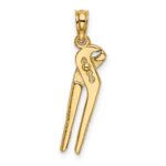 10K 3-D Moveable Locking Wrench Charm - Image 4