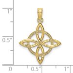 10k Small Celtic Eternity Knot Charm - Image 3