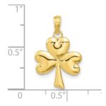 10K 3-Leaf Clover Charm - Image 3