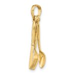 10K 3-D Moveable Knife, Fork, and Spoon Charm - Image 5
