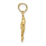 10K 2-D Mini Seahorse Charm - Image 2