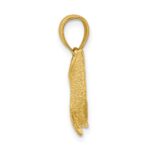 10K Textured Dolphin Jumping Charm - Image 2