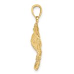 10K 2-D Stingray Charm - Image 2
