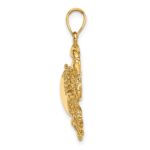 10K 2-D Crab Charm - Image 2