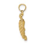 10K Textured Sea Turtle Charm - Image 2